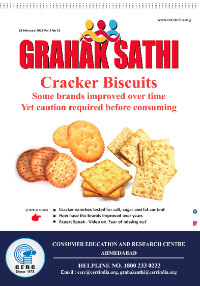Cracker Biscuits – Some brands improved over time; yet caution required before consuming
