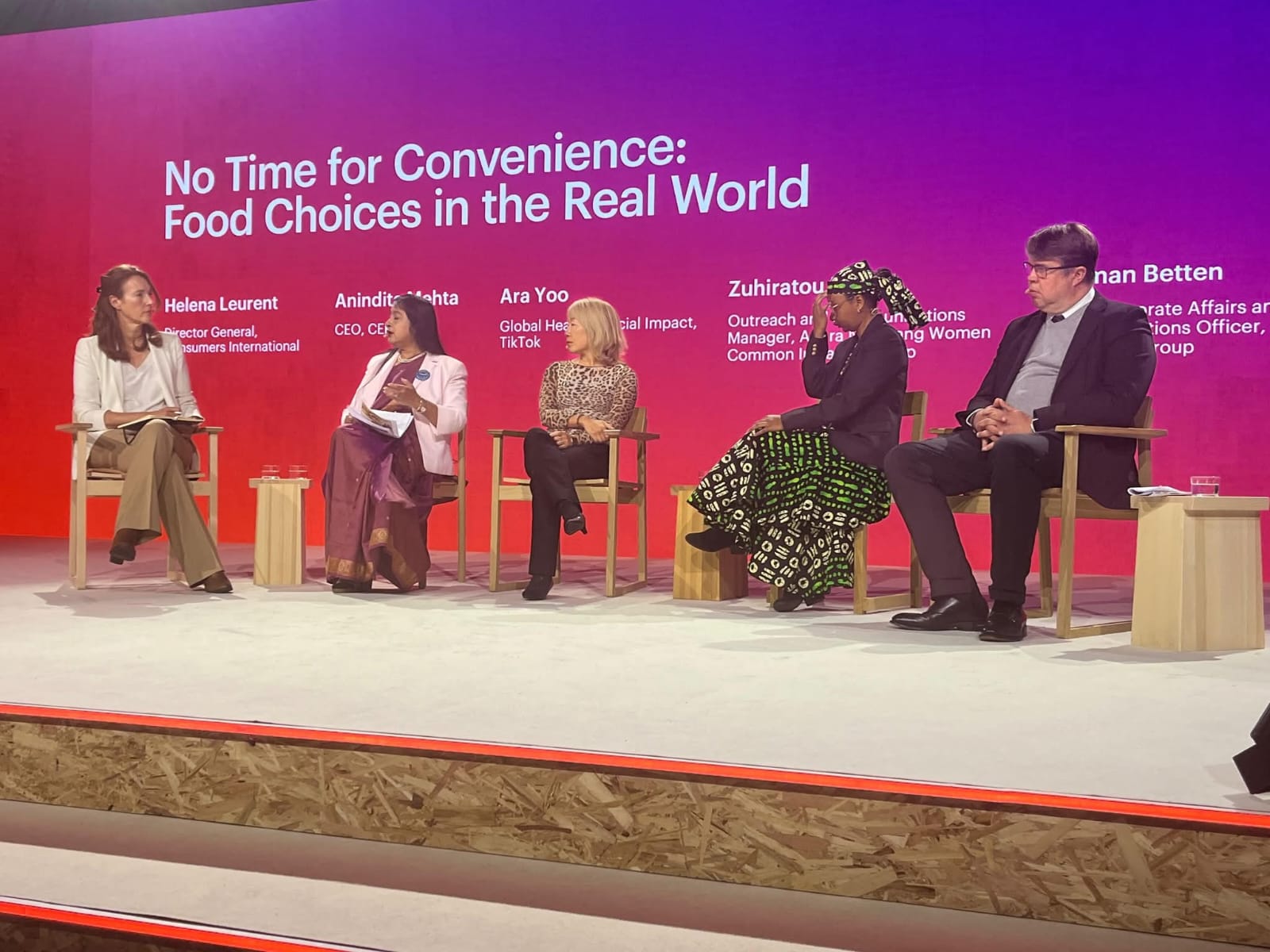 As a panellist at the Stockholm Food Forum, Stockholm,  Sweden,  October 2025